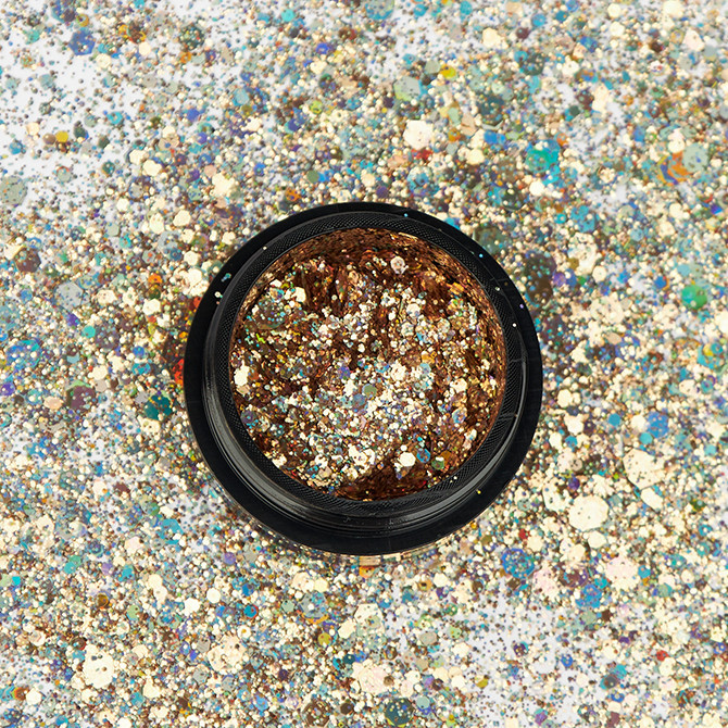 GALAXY GLITTER EFFECT GOLD