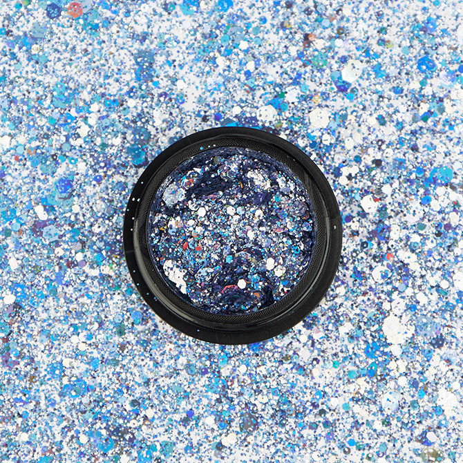 GALAXY GLITTER EFFECT BLUE