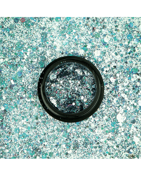 GALAXY GLITTER EFFECT GREEN