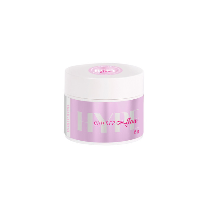 HYPE BUILDER GEL FLOW COVER  SPARKLE ROSE